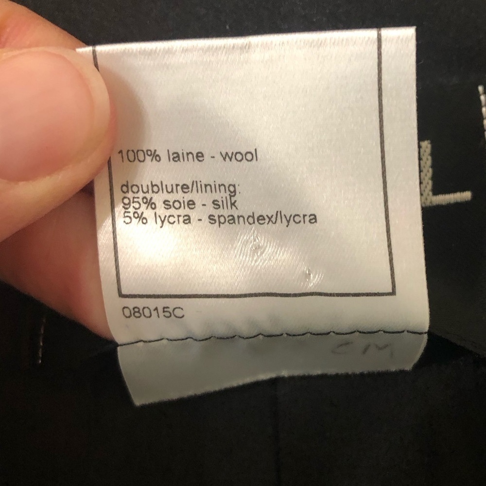 CHANEL Authenticated Womens Wool Silk Black Designer Blazer - Size 40 - Picture 5 of 11